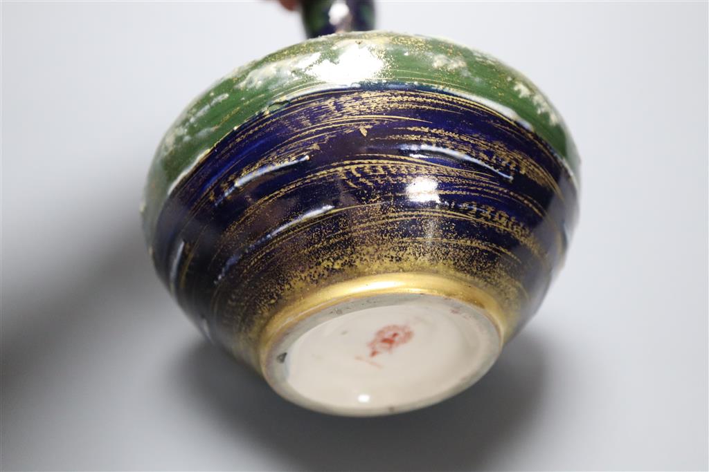 An Art Nouveau Riessner, Stellmacher & Kessel Amphora Flora vase, c.1900, 15.5cm